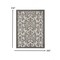 Homeroots 4 x 6 ft. Gray & Charcoal Indoor & Outdoor Area Rug 385014 - alternate 6